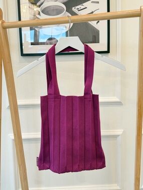 Glow Recipe Magenta Pleated Tote Bag